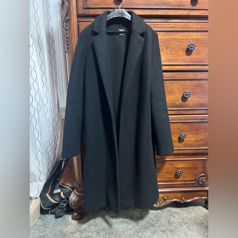 Zara Wool Coat - Black